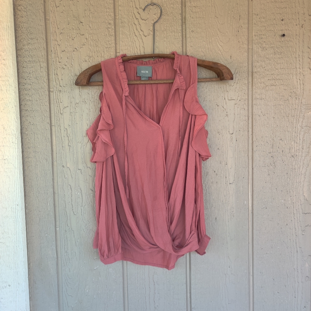 Anthropologie Open shoulder peasant blouse